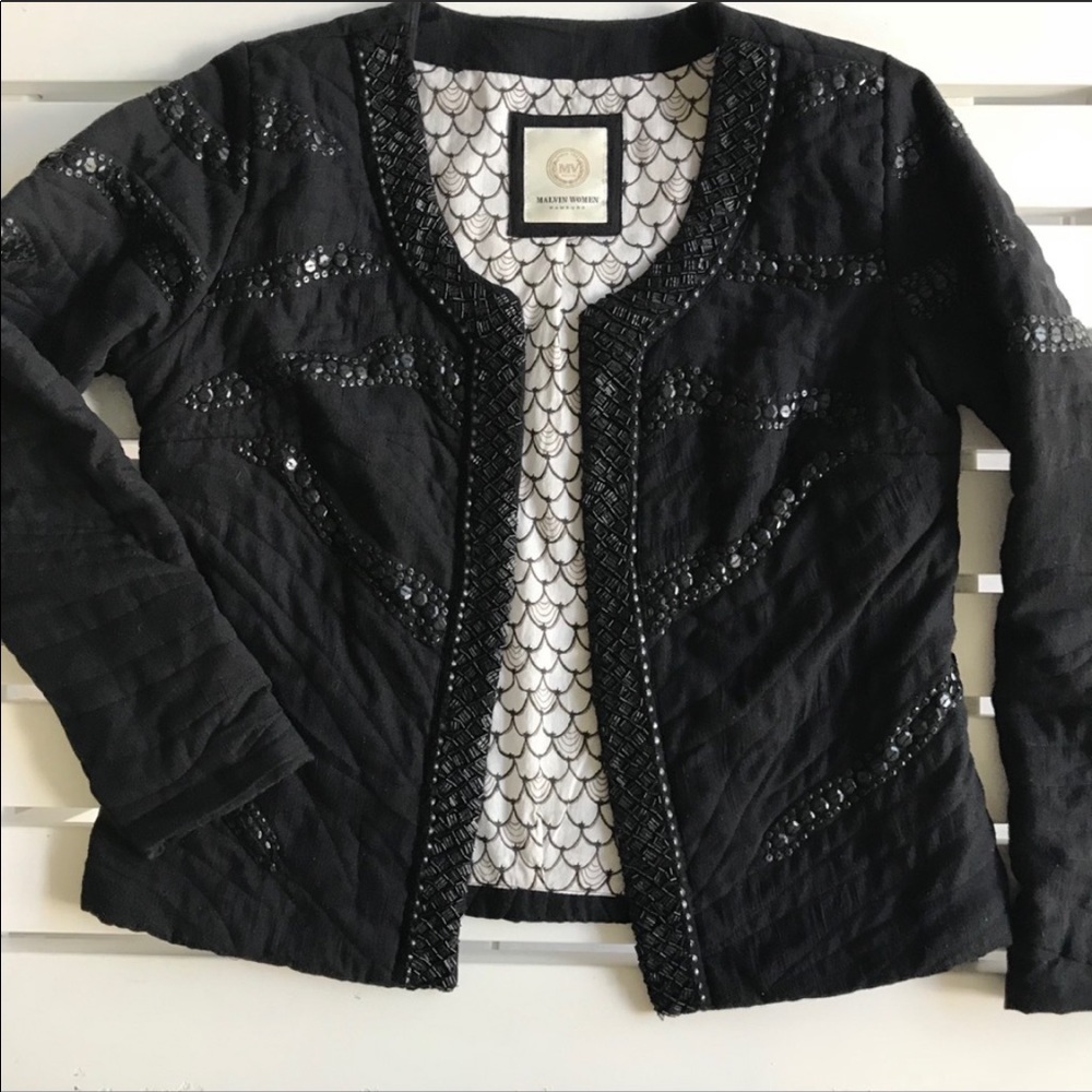 Malvin Women Hamburg Embellished Quilted Jacket